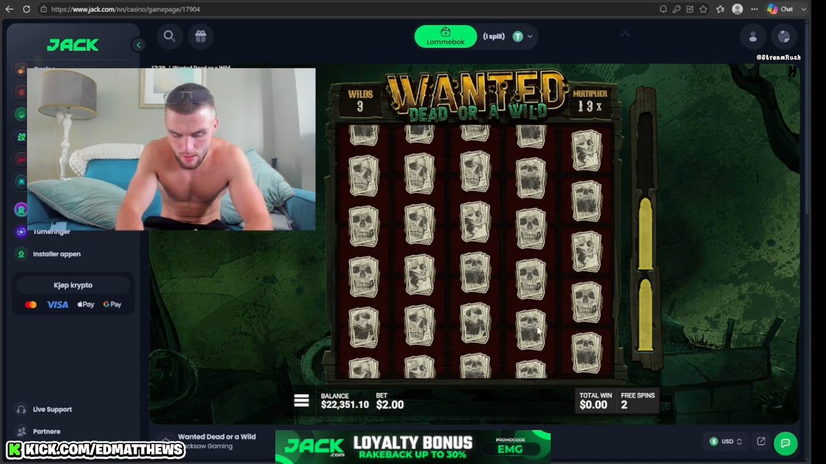 EDMatthews Hits BIG on the RAREST "Dead Dead" Wanted Bonus on Jack.com ! 🥶🥶
