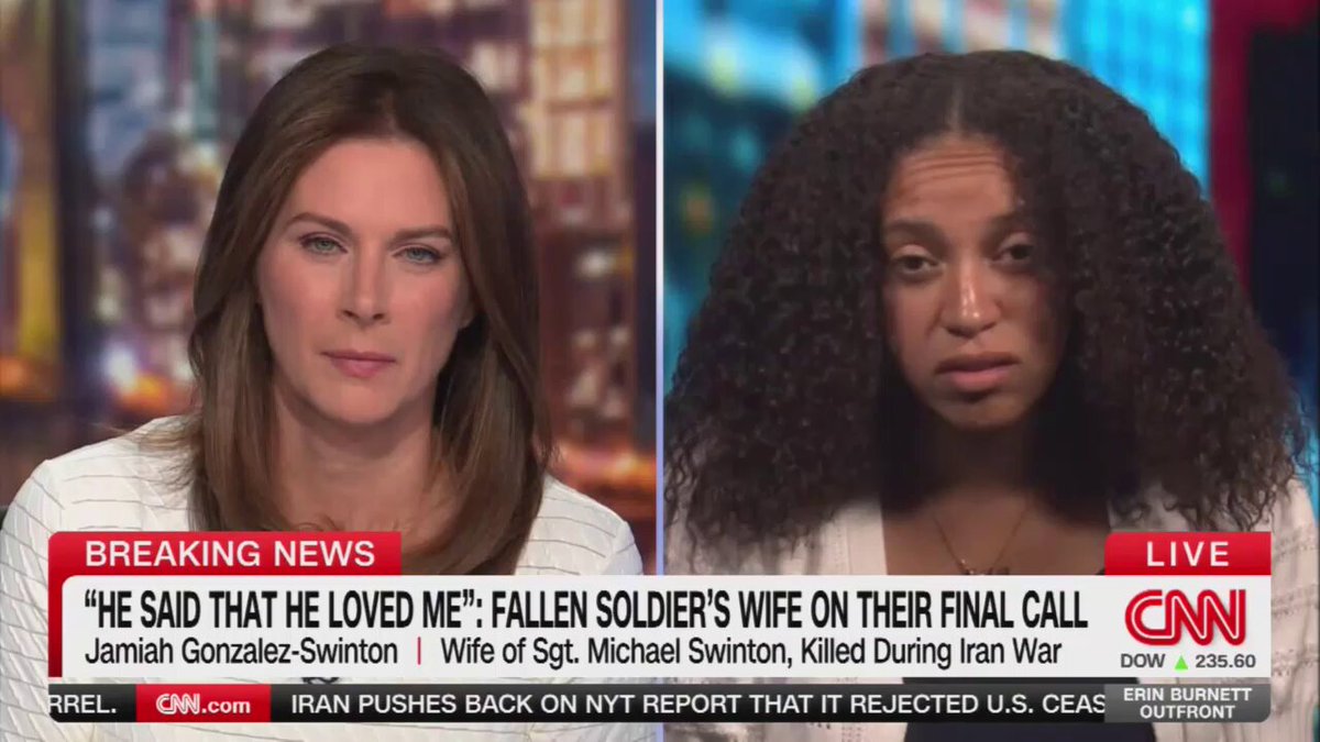 CNN: The Pentagon removed Michael and the three soldiers who also died this past weekend from the public casualty count of soldiers and troops who have died during the war. Has anyone spoken to you about this? Gonzalez-Swinton: Nobody has reached out yet. I kind of don't have words for that.
