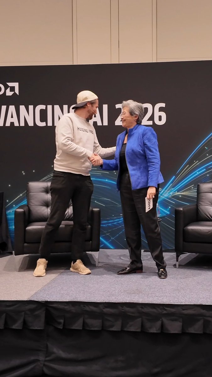 We wrapped #AdvancingAI yesterday with Dr. Lisa Su and Clem Delangue 🤗 who shared why the future of AI will be shaped by the developers building it. Until next year. ✌️
