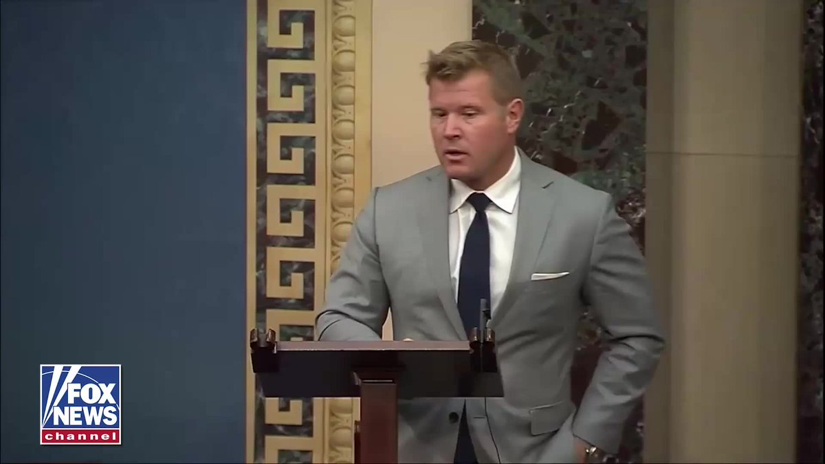 WATCH: Former Navy SEAL Senator Tim Sheehy chokes up talking about his fallen friend killed by an Iranian bomb in a fiery Senate floor speech: “This regime that we are fighting does not care about our partisan politics." "They don't care who you voted for, who you pray to, or where you live. They want to kill all of us, and they don't just say it, they actually do it. And they've been doing it for 47 years." "We didn't start this war, but we will finish it." “These are not humanitarian freedom organizations. They are death-dealing cults, and they want all of us to die brutal deaths.” "Not a single president has stood up to them. Love Donald Trump or hate him... There's never been a single president who has stood up to Iran and hit back."