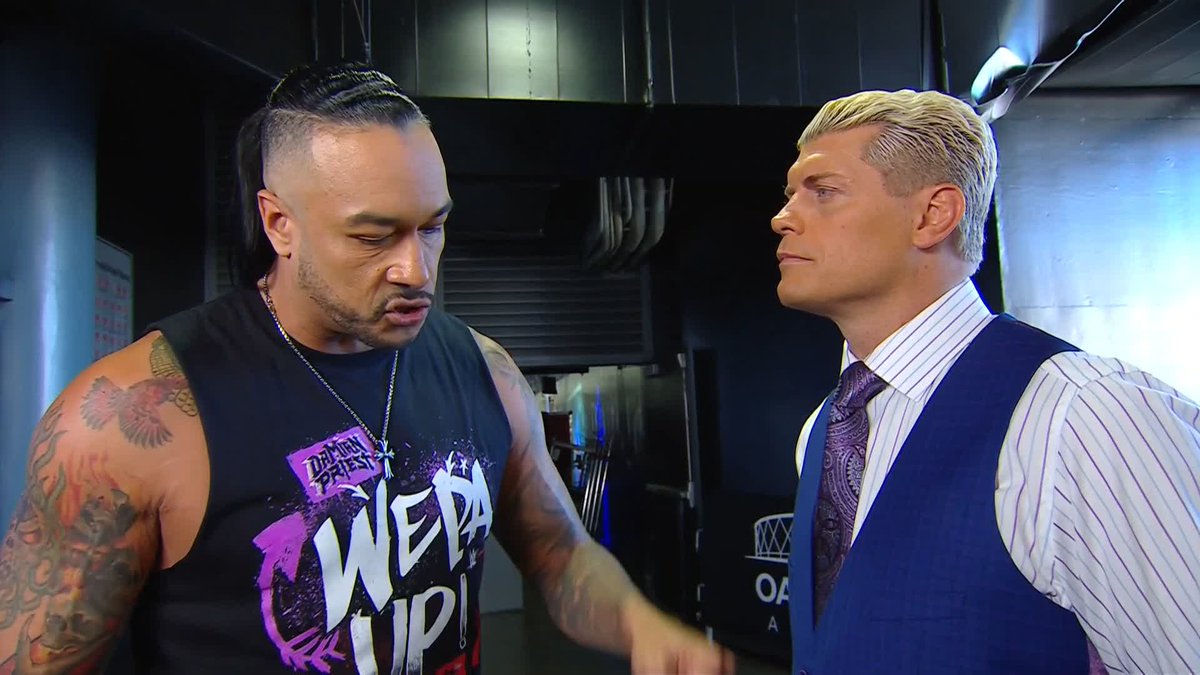 "We're sick of the same people being the face of this brand!" Damian Priest is keeping it straight with Cody Rhodes. 😳 Ron Killings