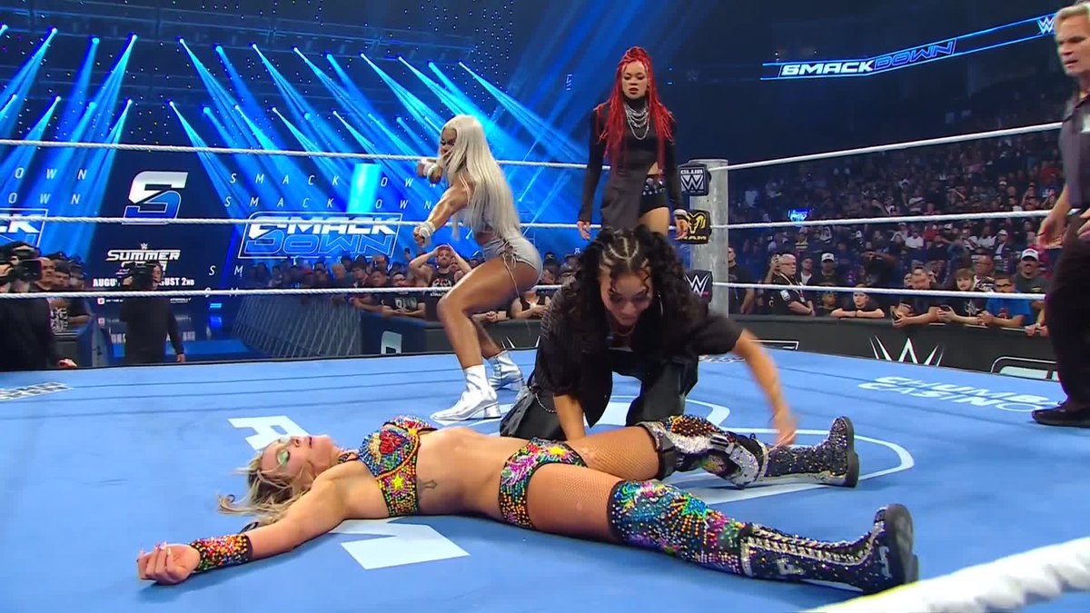 Winner by DQ...CHARLOTTE FLAIR! 🙌 But it's Jade Cargill who gets the last laugh...