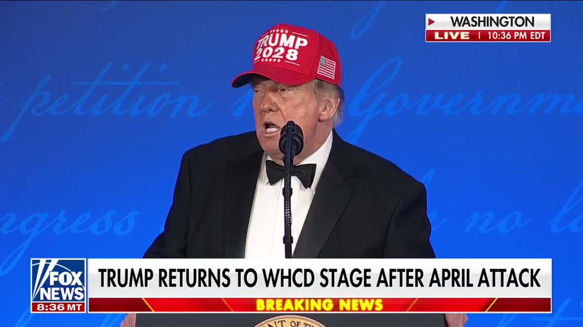 BREAKING: President Trump delivers concluding remarks at the WHCA addressing the press corps about his relationship with the media and thanking attendees. "I have tremendous respect for the people in this room. Sometimes I don't feel you treat me fair. Or maybe you do. I don't know, I don't feel that. But sometimes you treat me very fairly and I have a lot of respect for your profession. Your profession is amazing. And I just want to thank you for having me." "I did this for one reason to make America great again. And that's what's happening right before your very eyes. We have made America great again. It's going to get a lot greater."