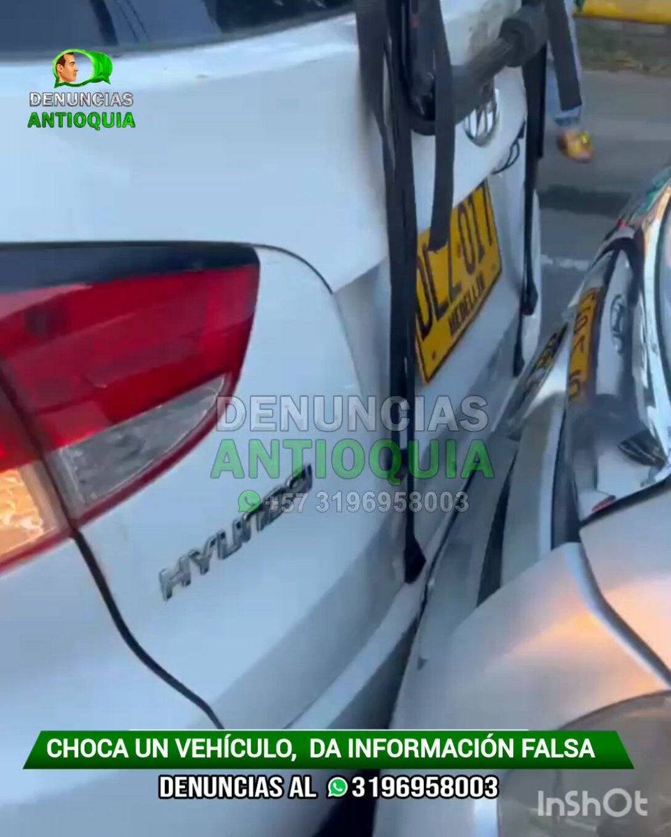 🚨 ¡URGENTE! Descarado se da a la fuga tras chocar por detrás a una mujer sola en plena Autopista Norte En horas de la tarde, a la altura de los papayos, este sujeto embistió el carro de mi esposa provocando un daño fuerte. En vez de responder, le entregó un número de celular falso y se voló aprovechándose de que ella estaba sola. 🗣 Hago esta denuncia pública para ubicar a este irresponsable. Si alguien lo reconoce o tiene información, comente o etiquete. ¡Que no quede impune! (Comparte para que llegue más lejos) #DenunciasAntioquia
