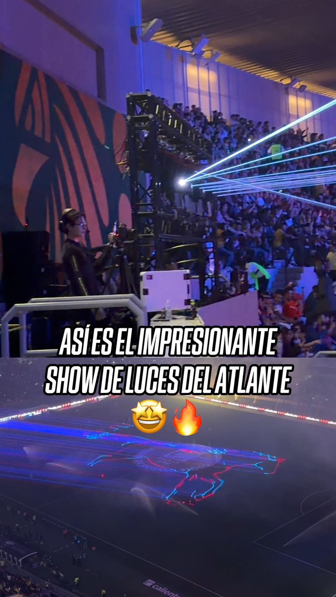 ¡ASÍ SE REGRESA A CASA! 👏 👀 Este es el gran show de luces del Atlante durante el medio tiempo en el Estadio Banorte.