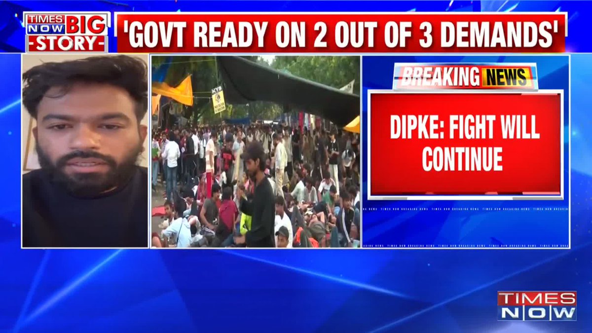 Jantar Mantar Protests CJP's Abhijeet Dipke diagnosed with typhoid, shares video; says, "The fight will continue." | WATCH @Anchoramitaw with details.