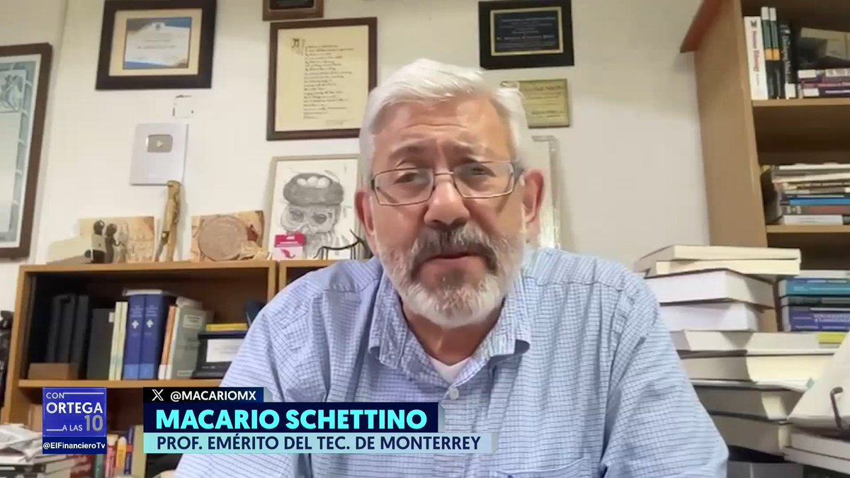 #ConOrtegaALas10 | El Gobierno de México se ha construido de mentiras en los últimos 8 años, pero no duran para siempre; su fecha de caducidad se acerca, expresó Macario Schettino (Macario Schettino). 📺: Sofía Villalobos