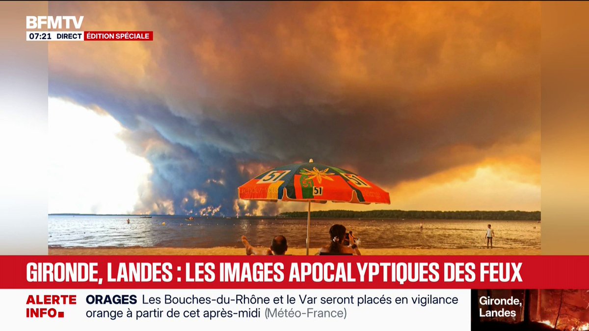 Gironde, Landes... Les images apocalyptiques des incendies