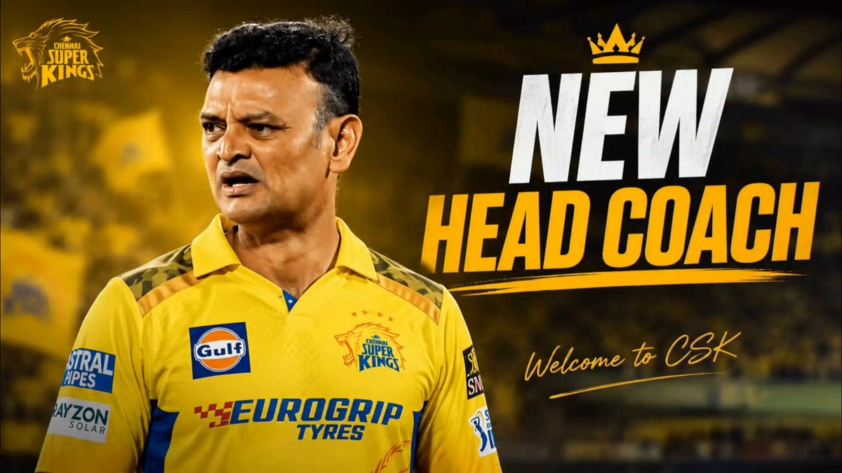 🚨 BREAKING NEWS 🚨 Hemang Badani is set to take over as CSK Head Coach. [TOI] Hemang Badani has emerged as the frontrunner to join CSK's coaching set-up. The franchise's top brass is currently in Dallas, reviewing the last few seasons and planning for the future. An official announcement could be made very soon. Whether it's a masterstroke or a costly decision will only be known after IPL 2027.
