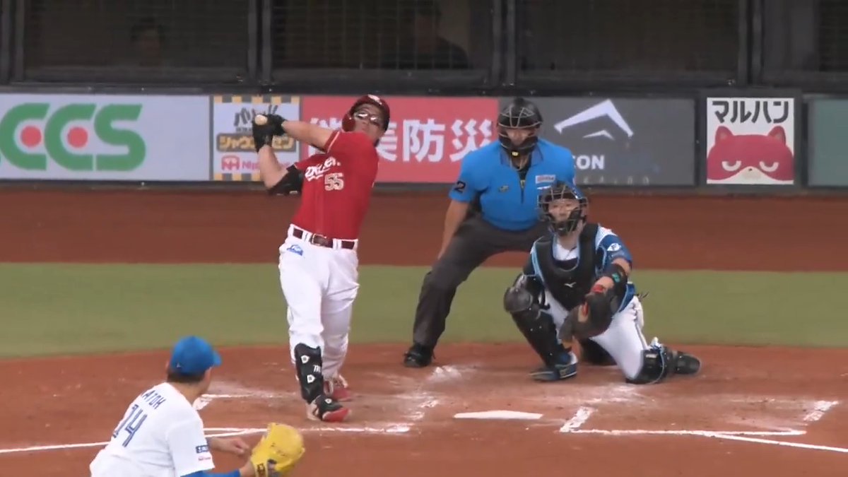 これが悠馬ゴジラのパワー！💪💪 東北楽天 YG安田 選手の今シーズン第3号ソロホームランで勝ち越しに成功！🌈 👇スマホ・テレビで試合観戦！