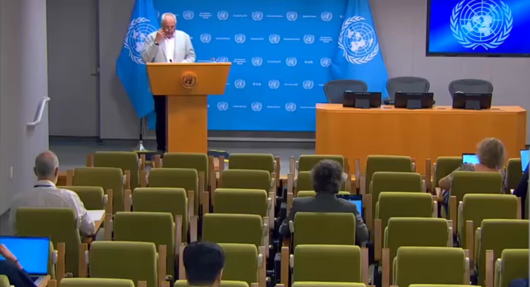 BREAKING: UN reacts to protests in Delhi. UN Spox Stéphane Dujarric, in response to a question says, "important that people wishing to protest peacefully be allowed to do so without the fear of harassment, the fear of arrest, or the fear of injury"