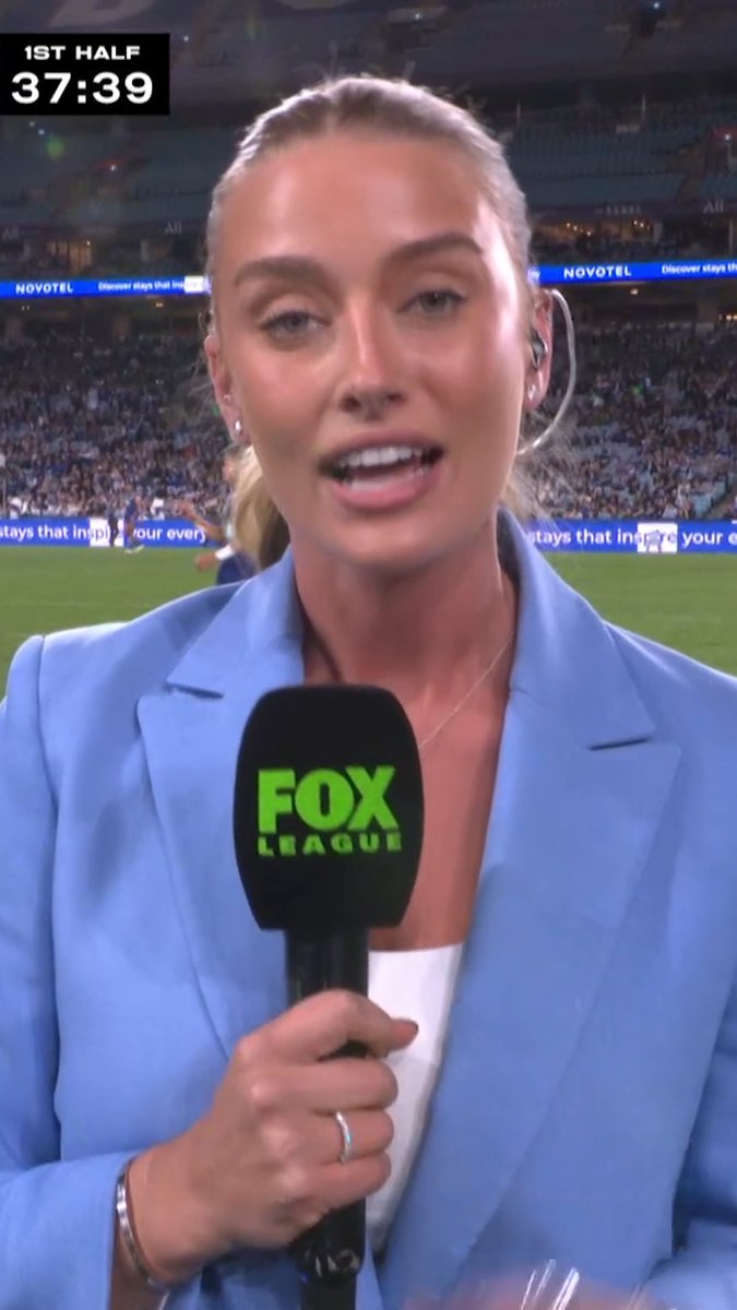 Welcome Grace, the newest member of the Fox League family! #SuperSaturdays #FoxLeague #NRL