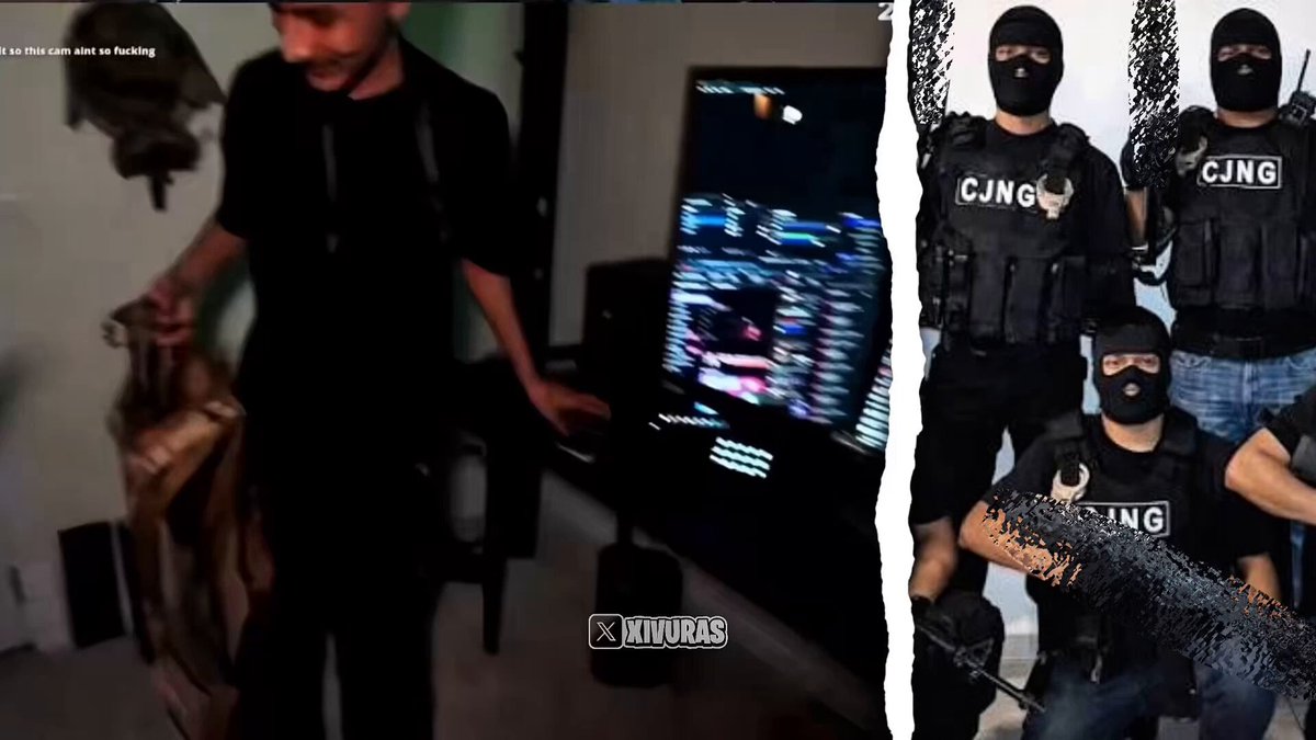 JasonTheWeen ends stream after someone put a vest on him with ‘CJNG’ on it 😳💀