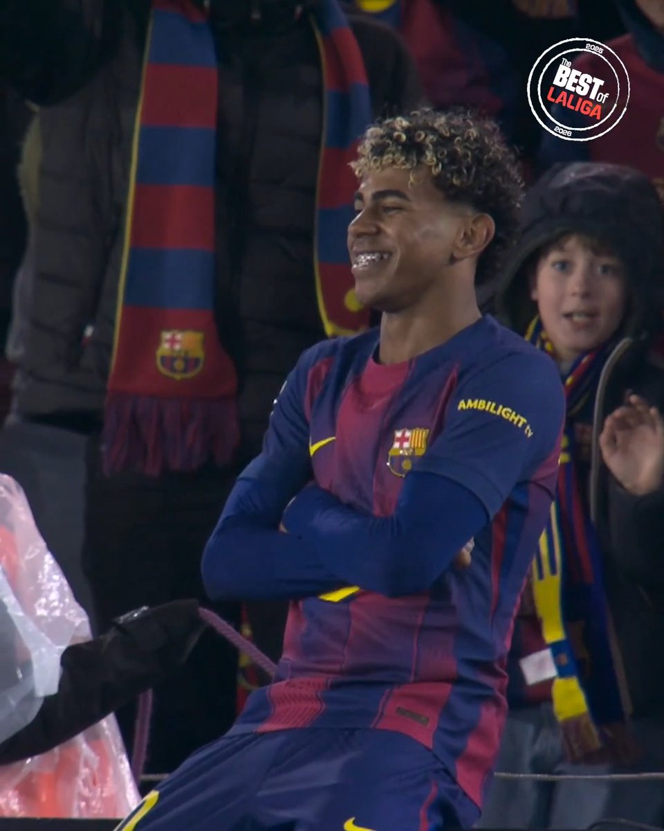 Este remate de Lamine fue otra cosa. 😮‍💨 LALIGAHighlights | FC Barcelona