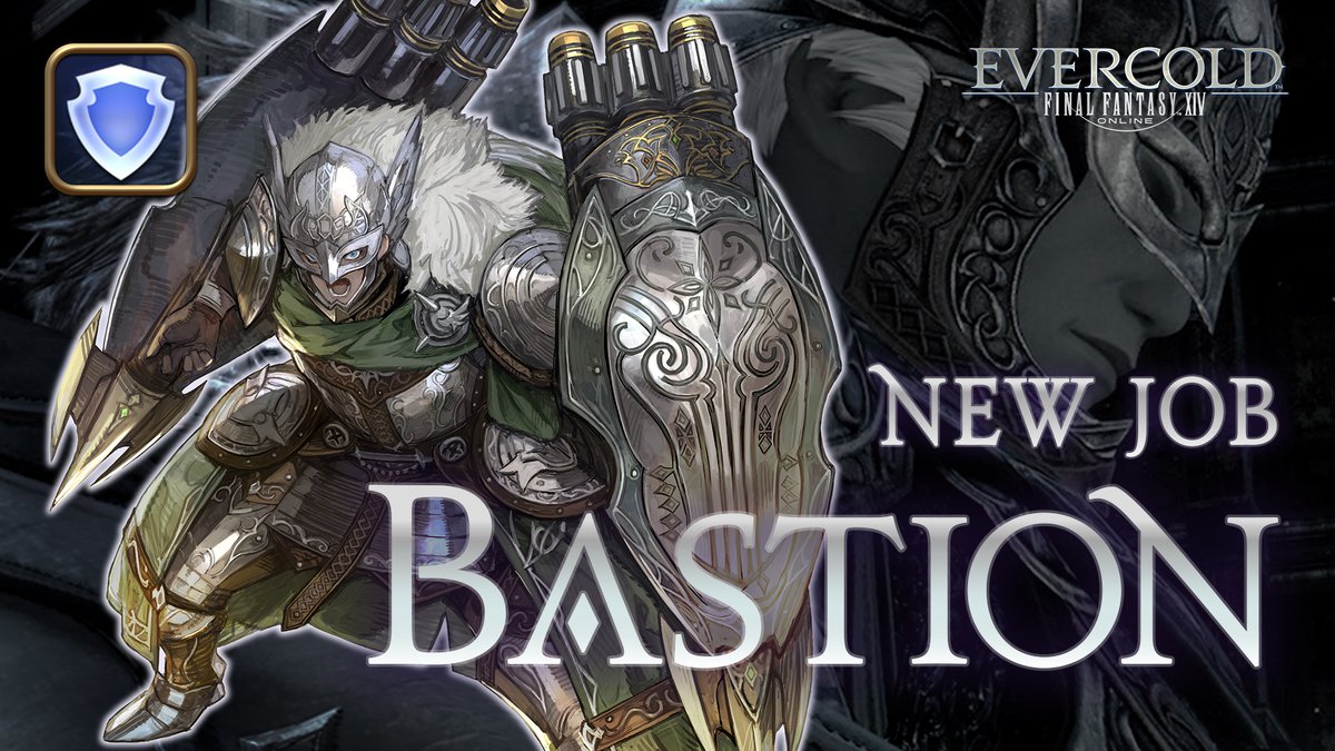 【 #FFXIVFanFest in ベルリン 】 🛡新たなタンクジョブ ━━━━━━━━━━ バスティオン 北洋に位置する島に伝わる古武術を使用し、 「魔甲」と呼ばれる大盾に似た特殊な武装を扱う #白銀のワンダラー #FF14