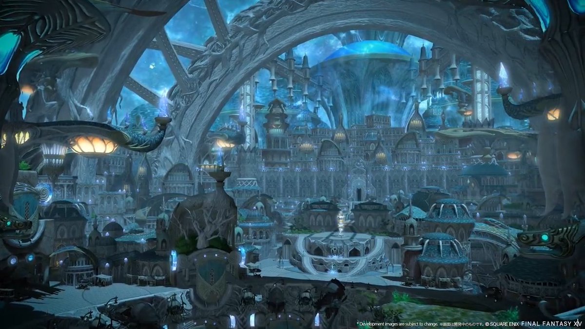 Fargarth, a beautiful and bustling new player hub nestled within the Realmship! 🏘️