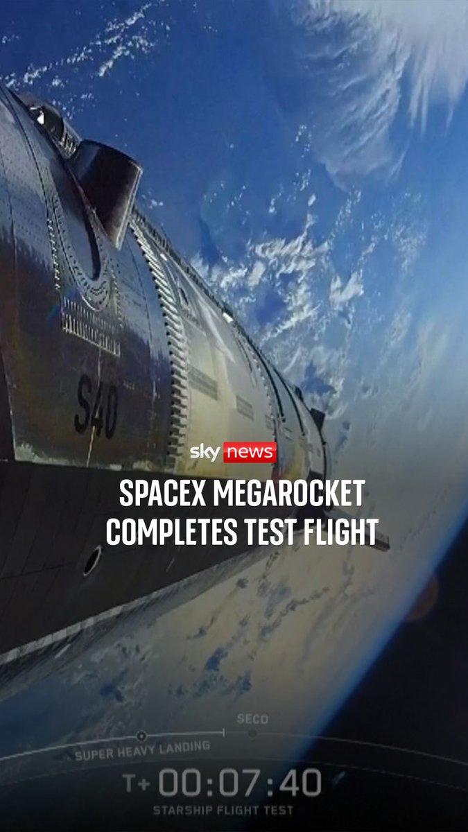 The Starship megarocket took off from SpaceX's base in Texas, taking a crucial step towards using the rocket as a lunar lander for moon crews. The hourlong journey ended with a splashdown so soft the aircraft remained afloat in the Indian Ocean.