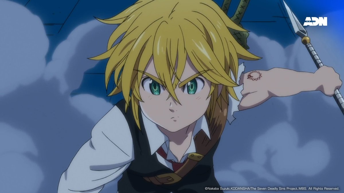 Meliodas qui attrape la lance de Gilthunder ! Il est vraiment trop fort 🤩