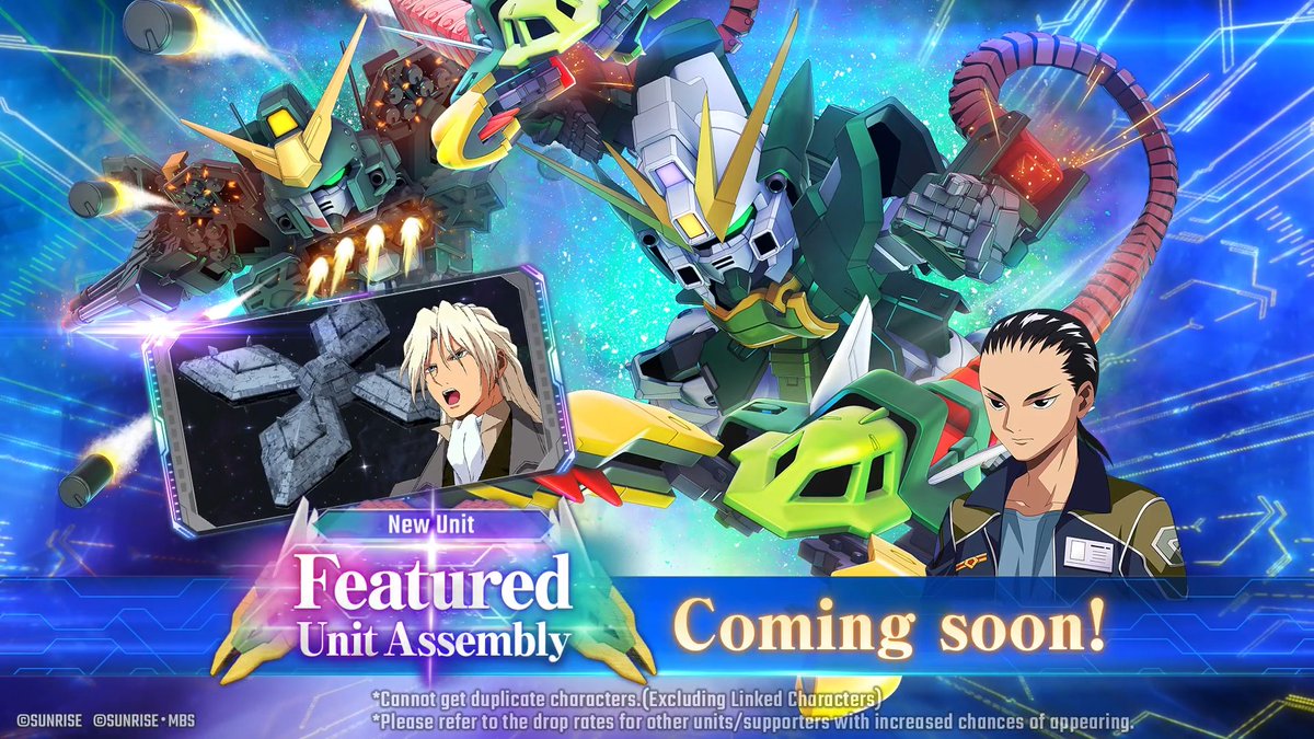New Units to arrive on 7/31 (JST)! Featuring: UR Altron Gundam (EW) (EX) / UR Chang Wufei (EW) UR Gundam Heavyarms Custom (EW) (EX) / UR Trowa Barton (EW) #GundamEternal