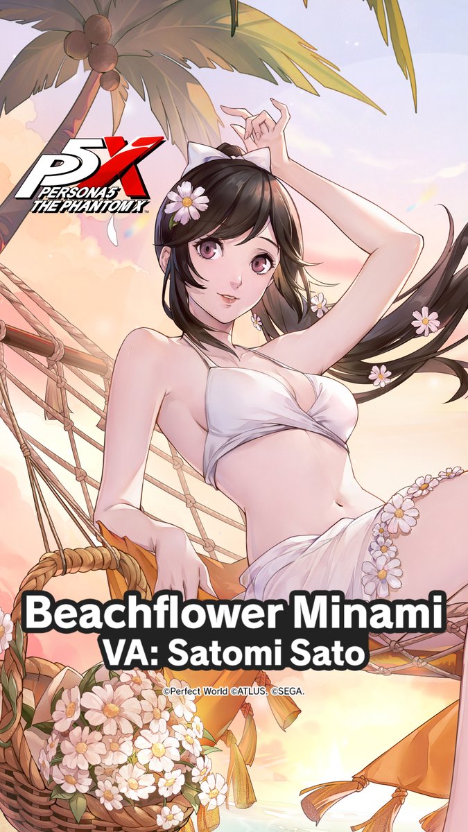 ✧─ Beachflower Minami arrives in Ver. 4.5! ─✧ "This summer's just getting started!" #P5XEN #MinamiMiyashita