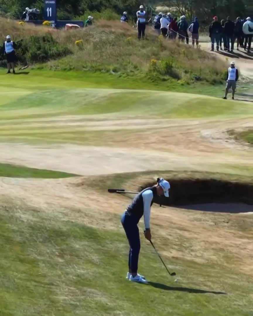The moving drone shots this week at the Women's Scottish Open are immense. More please 🙏