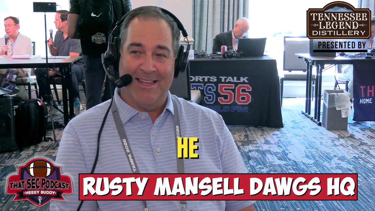 Asked Rusty Mansell to react to Texas hype in Tampa: "I didn't know I was going to Texas Media Days! Are they sizing rings for Sark and those guys?" "(Texas) is going to be the media darlings; I knew that before I got on the plane." Rusty chat: