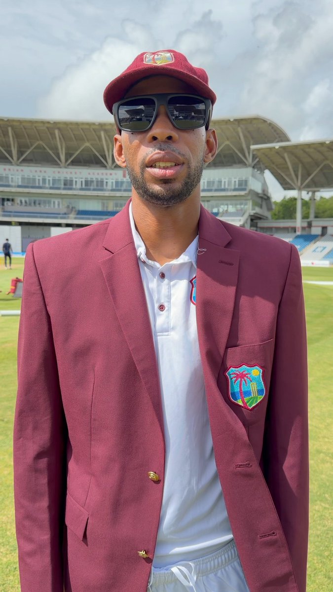 First toss at this venue in tests goes to Roston Chase who outlines his choice to bat first. #WIvPAK | #MenInMaroon | #WIOutside