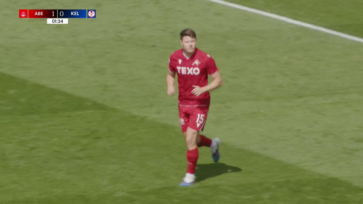Kelty Hearts give away a penalty after just twenty seconds of play! 🤯 Kevin Nisbet steps up to the spot and hands Aberdeen FC an early lead 🔴 #PremierSportsCup