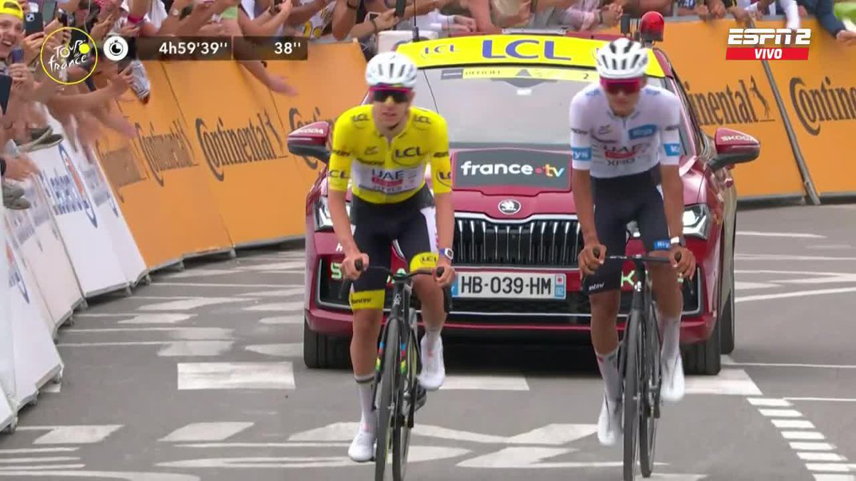 ¡HISTÓRICO ISAAC DEL TORO! 🇲🇽 El mexicano prácticamente aseguró el podio en el Tour de France 🔥 Gran momento que nos regalaron Pogacar y Torito al terminar la etapa 20 ❤️