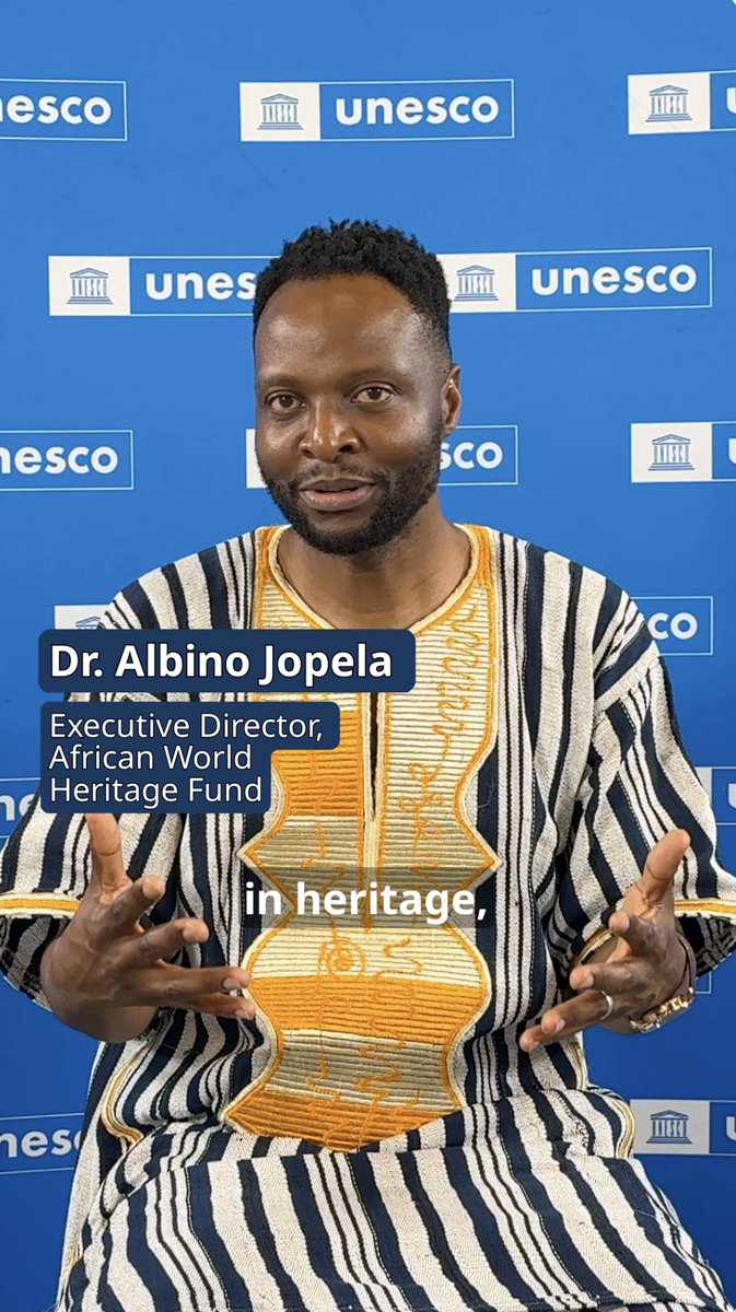 At #WHC48 in Busan, we marked 20 years of the African World Heritage Fund — a milestone in advancing a more representative World Heritage List and UNESCO’s commitment to #PriorityAfrica. 🎥 Hear Executive Director Albino Jopela reflect on the Fund's journey and the road ahead.
