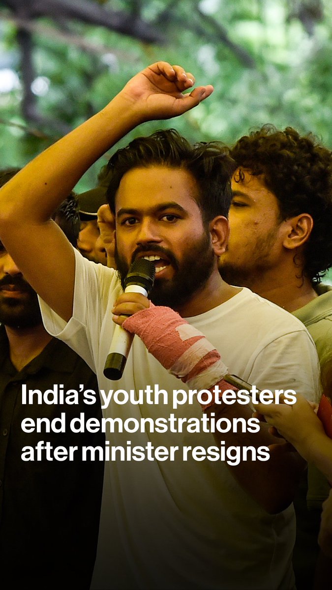 India's Education Minister Dharmendra Pradhan has resigned after weeks of protests over a national exam scandal. The move marks a major victory for the youth-led Cockroach movement, which has now called off its demonstrations. Akriti Sharma has more:
