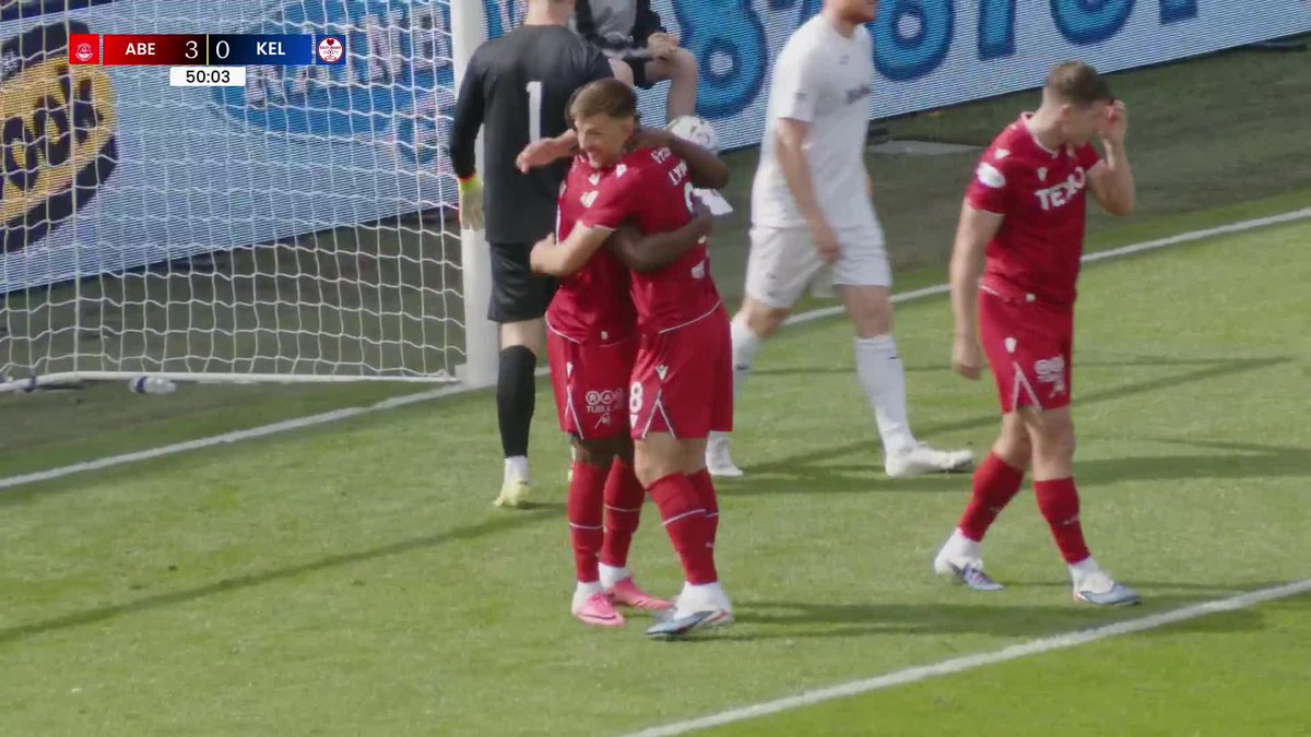 Toyosi Olusanya finds the net after a goalkeeping error 🫣 Aberdeen FC lead 3-0! 🔴 #PremierSportsCup