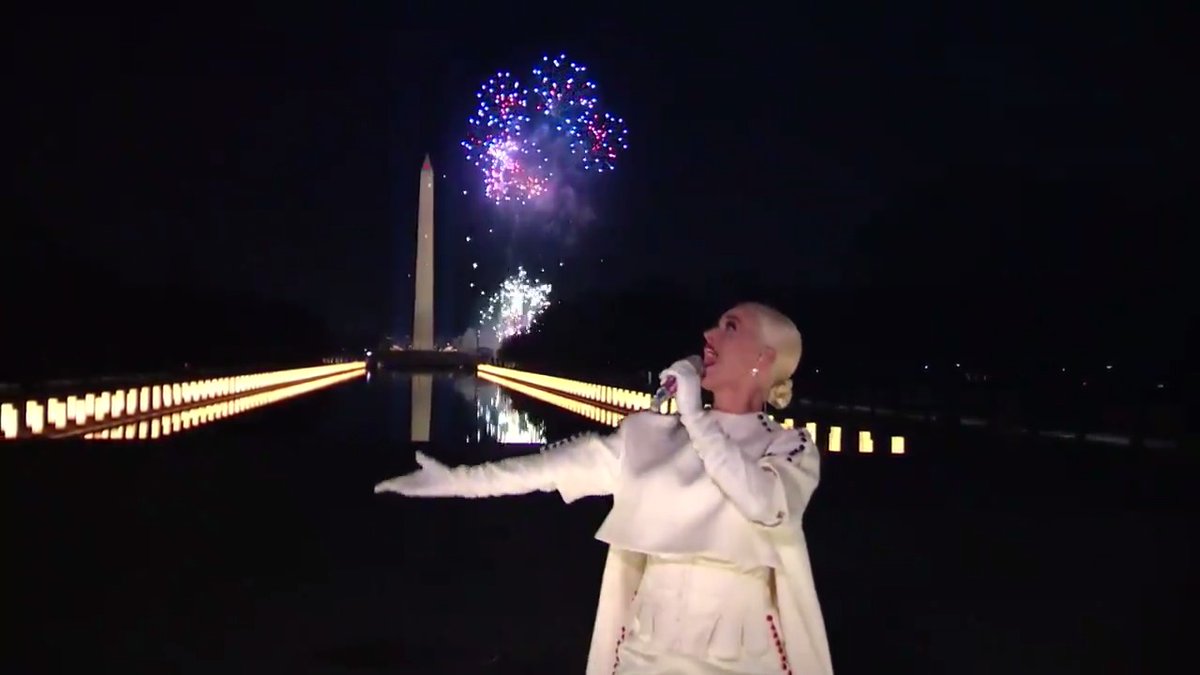 The only time she let “Firework” be played at the White House was when Biden won the election.