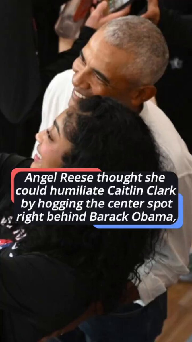 Angel Reese thought she could humiliate Caitlin Clark by hogging the center spot right behind Barack Obama, yet one single gesture from Clark turned Reese into a laughingstock.