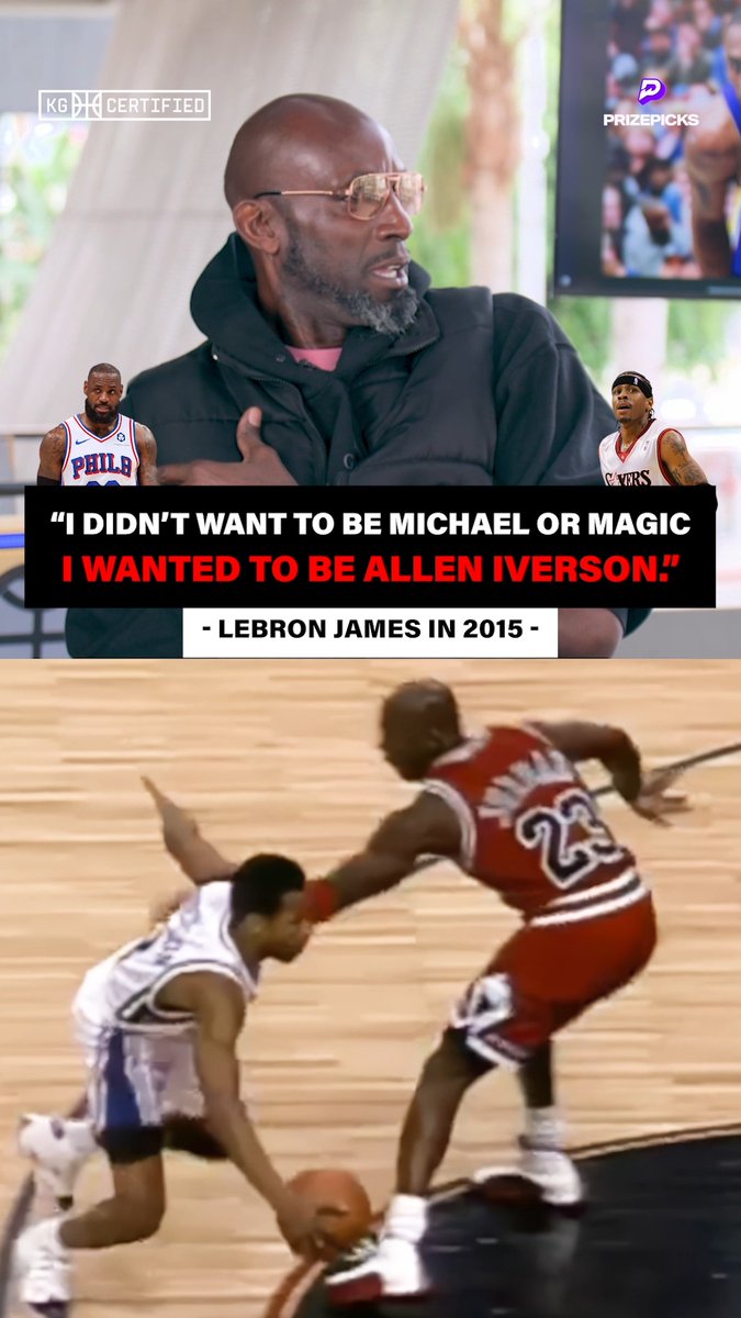 Full circle for LeBron James & the Philadelphia 76ers 🔁 James told Bleacher Report in 2015 that he grew up wanting to be like Allen Iverson... Now he's suiting up in the city where AI became a legend.