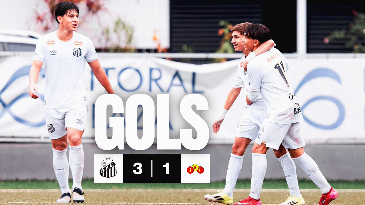 VITÓRIA NO SUB-15! ⚪⚫ Os #MeninosDaVila venceram o Jabaquara por 3 a 1, na manhã deste sábado! Bernardo Silveira, duas vezes, e Isaac Alves marcaram os gols do Peixão!