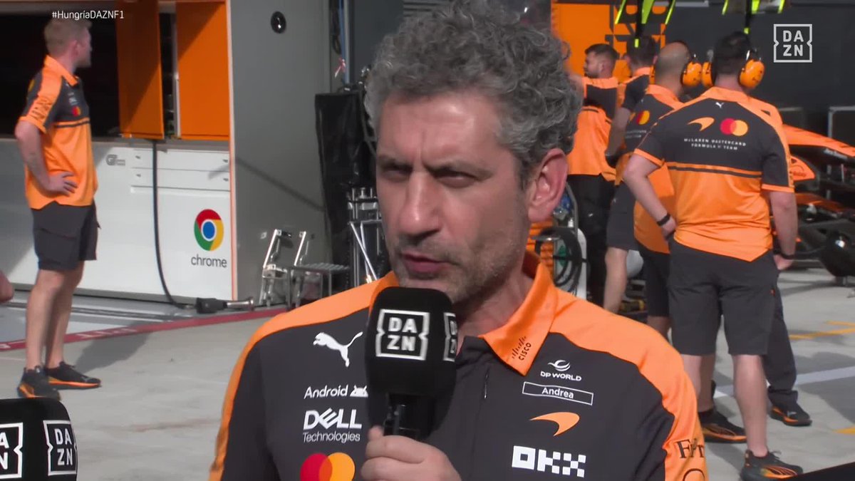 "El desarollo del coche ha tenido su recompensa en forma de pole" Andrea Stella, team principal de McLaren, celebra en DAZN la brutal pole de Lando Norris 👏🏻 #HungriaDAZNF1 🇭🇺