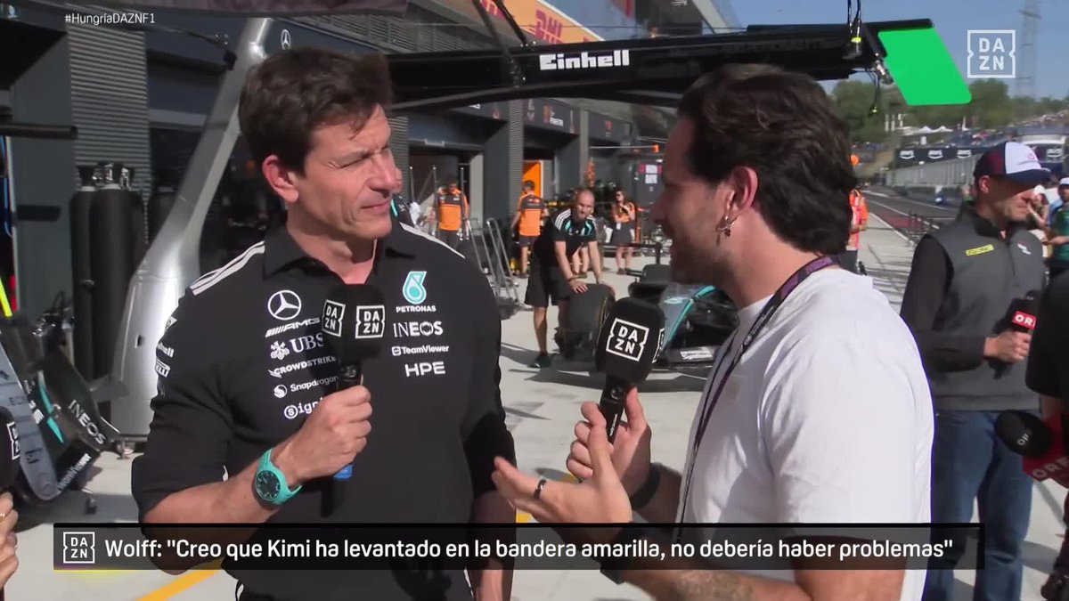 🗣️ Toto Wolff reacciona en DAZN a la primera pole no Mercedes de 2026 "Me alegra de ver a otro que esté en la pelea junto a nosotros y Ferrari" #HungriaDAZNF1 🇭🇺