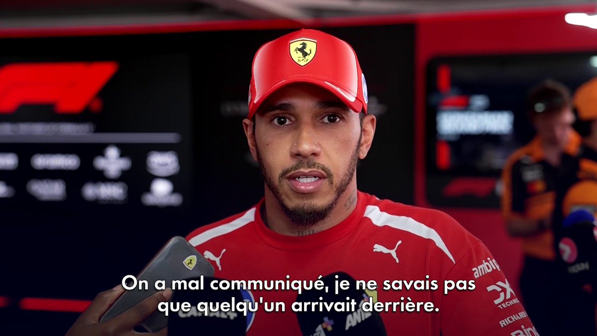 "Je ne savais pas que quelqu'un arrivait" La réaction de Lewis Hamilton après sa 2e place en qualifications. Le Britannique est sous la menace d'une pénalité pour avoir gêné Oscar Piastri. #F1 #HungarianGP