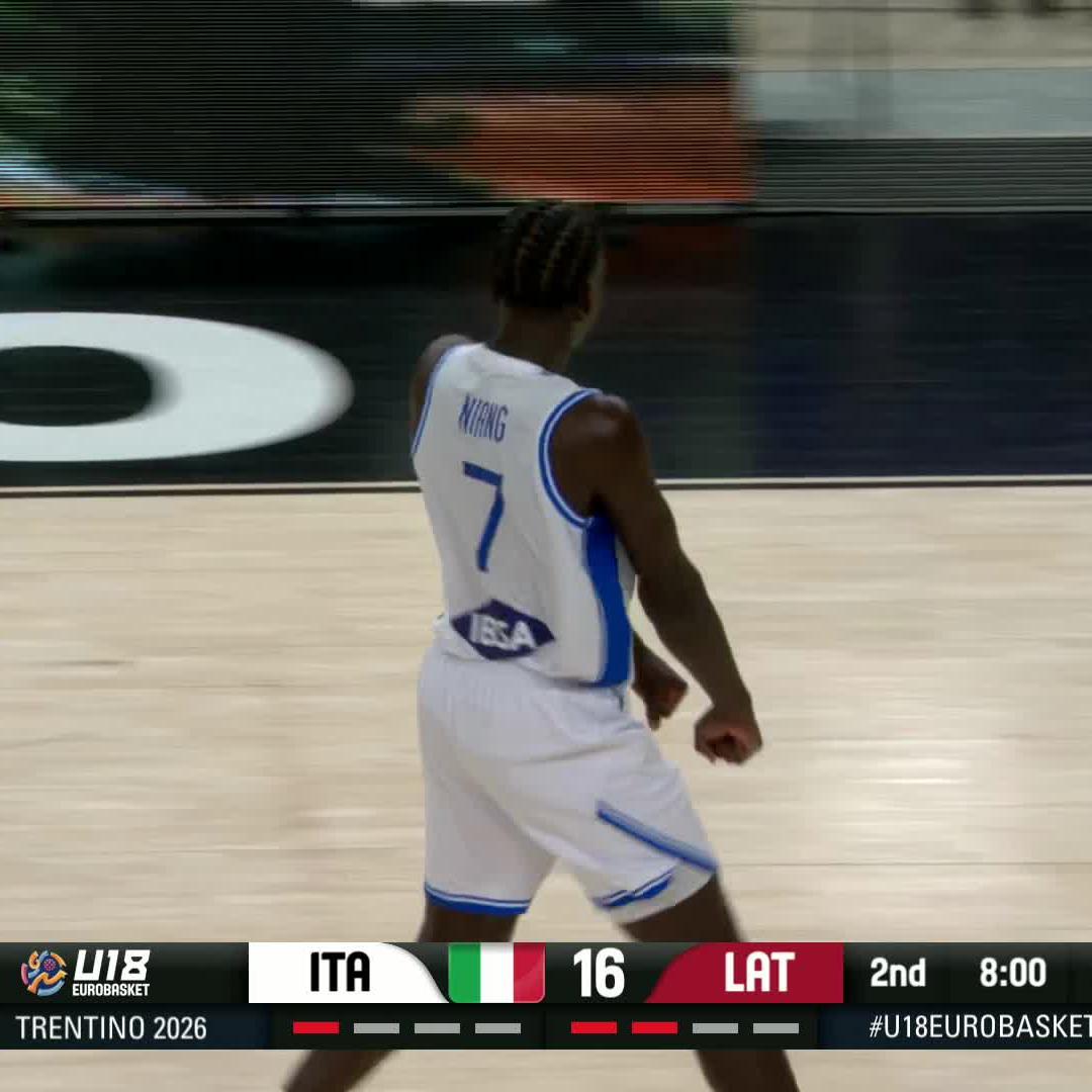Cheickh Niang = pure POWER 🔋😳 #U18EuroBasket x Italbasket
