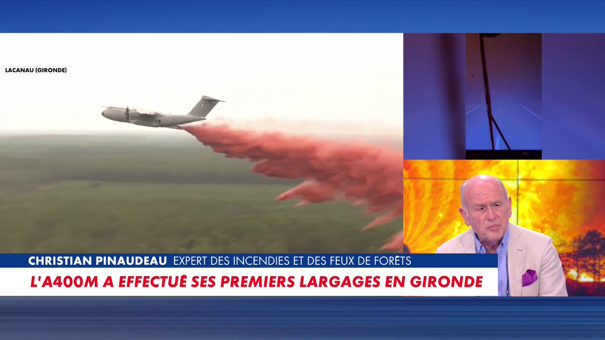 «Si le vent ne tombe pas, on est très mal», estime Christian Pinaudeau, expert des incendies et des feux de forêts, dans #PunchlineEte Toute l'info est à retrouver sur