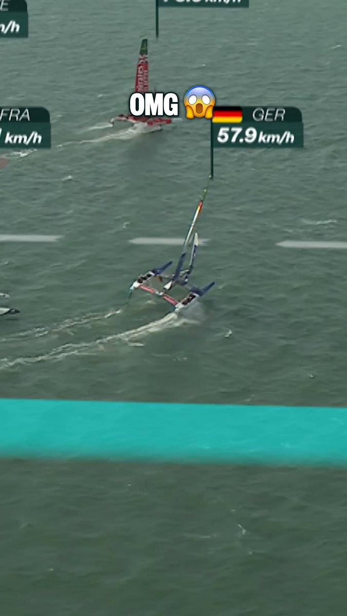 This was crazy 😲 #SailGP