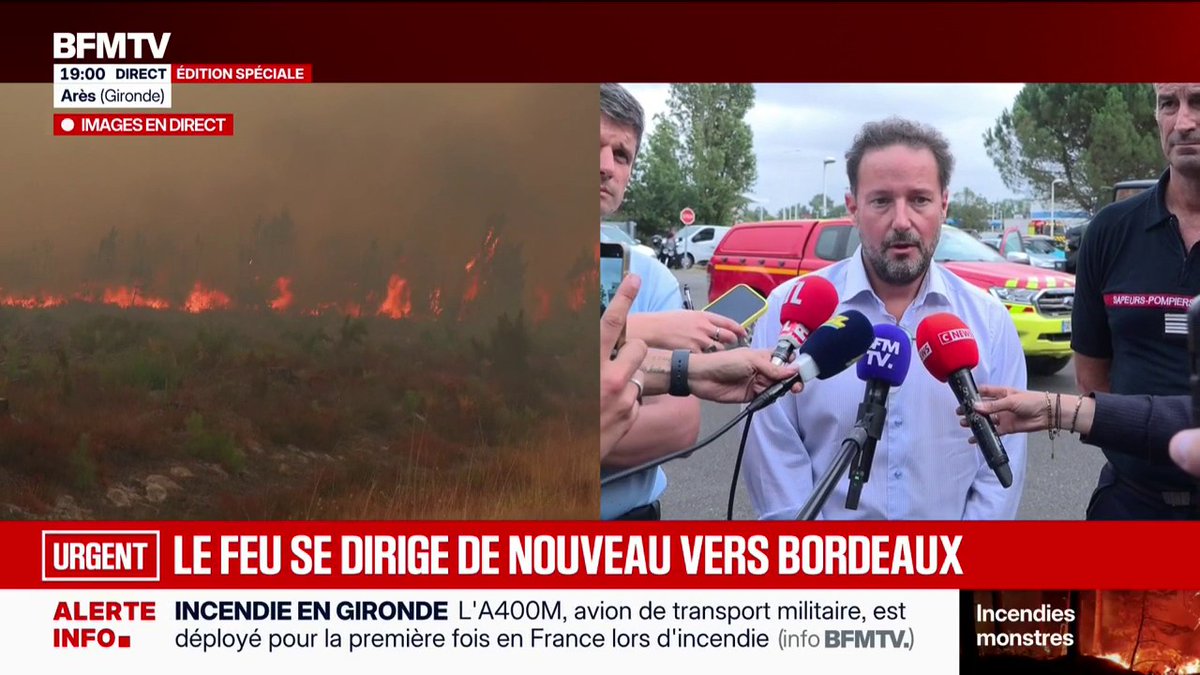 Incendie: "3.600 hectares ont brûlé, il est trop tôt pour parler de stabilisation", déclare le préfet des Landes