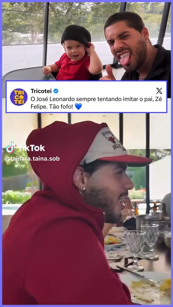 Ontem eu disse que o comportamento das crianças é diferente com ele. Não falei mal da mãe. Olha isso: O menino querendo ser como pai, ele brincando e dedicando tempo ao filho. No outro vídeo, a filha orgulhosa por ser a cara do pai e ter os pés como os dele. O tempo que ele dedica aos filhos e a interação que tem com eles faz muita diferença.