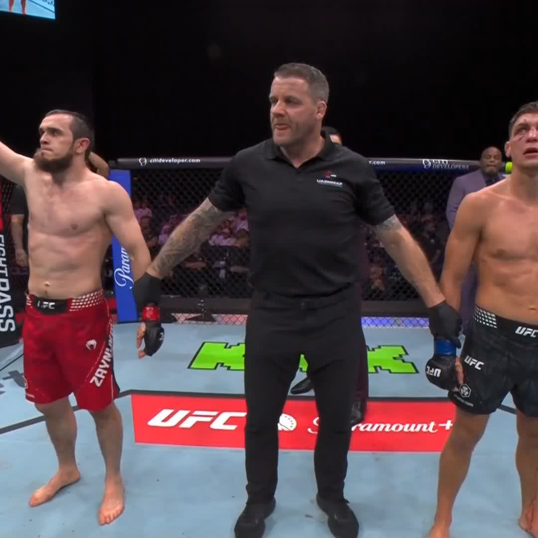 Magomed "Chanko" Zaynukov remporte son combat par décision unanime pour ses débuts à l’UFC. 🔥 #UFCAbuDhabi