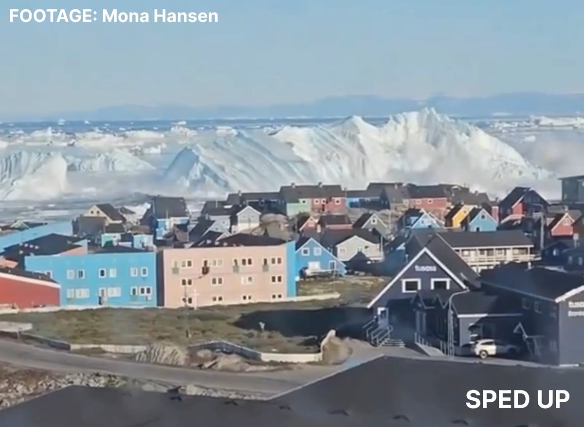 WATCH: Giant iceberg capsizes off Ilulissat, northern Greenland