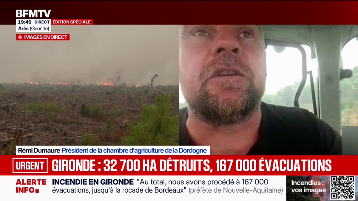 "Ce qui nous motive, c'est de se dire que ça peut aussi nous arriver": les agriculteurs prêtent main-forte aux pompiers face aux incendies