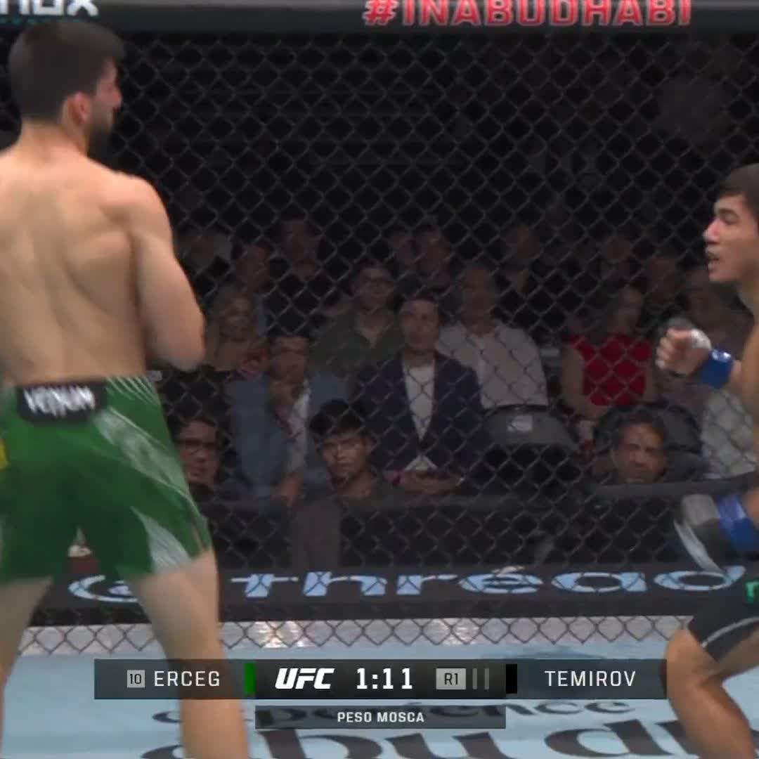 QUÉ LOCURA ‼️ VEAN ESTO 👀 Nocaut brutal cortesía de Ramazan Temirov 🧨 #UFCAbuDhabi | #InAbuDhabi | Abu Dhabi Calendar | Visit Abu Dhabi