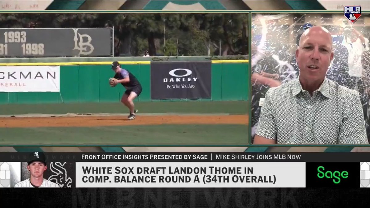 Landon Thome stole 54 bases this spring and was named Gatorade's Illinois Player of the Year before being drafted by the Chicago White Sox at No. 34! Director of Amateur Scouting Mike Shirley details how they landed on the 18-year-old infielder. MLB Network + Sage USA