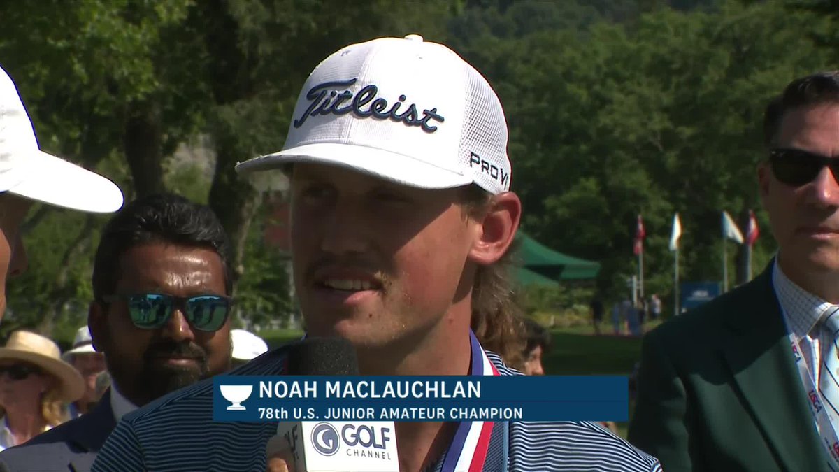 "It's pretty surreal to think I'll be at the U.S. Open next year! This is by far the most memorable championship I've ever played." U.S. Junior Amateur champ Noah Maclauchlan reacts to the signature win of his blossoming amateur career.